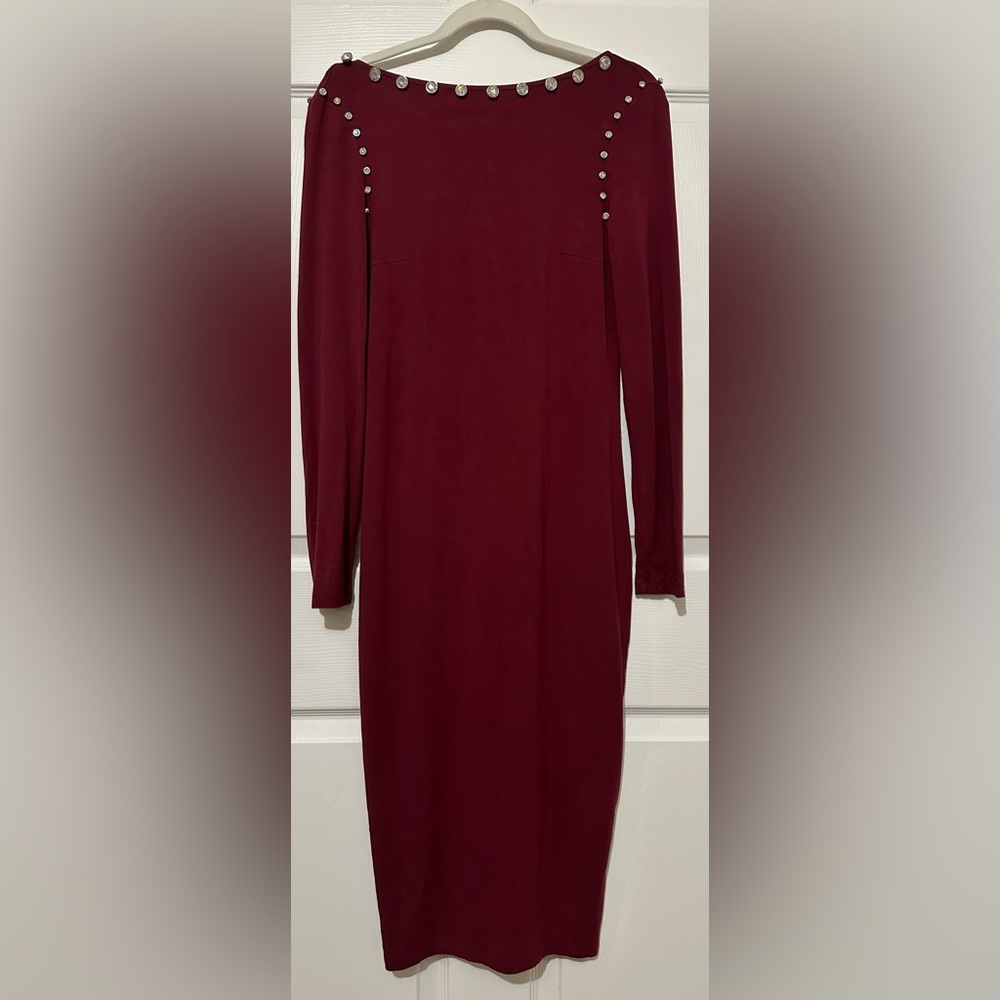 ASOS Burgundy Jewel Body-con Dress